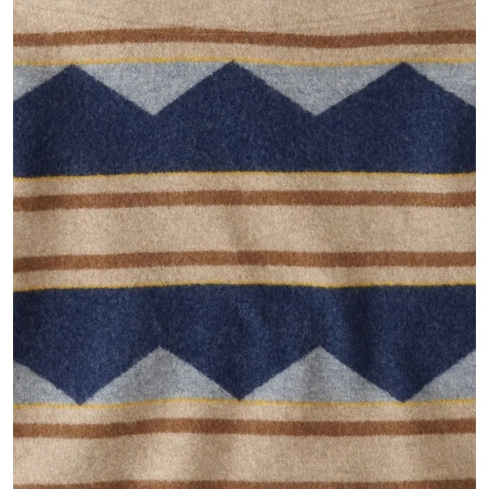 Toad&Co Heartfelt Merino Wool Open Front Cardigan Hoody Thunderbird Western Boho - Picture 5 of 6